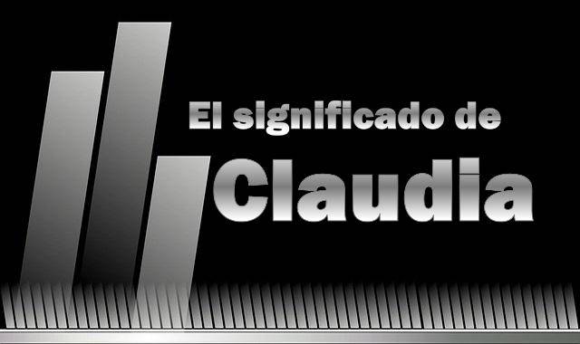 Significado de Claudia